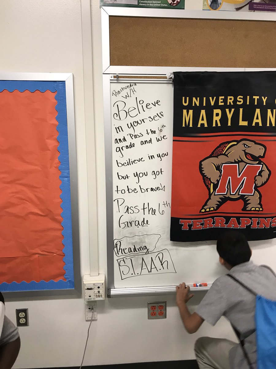 MrHarrisRusk6's tweet photo. #RuskRams are ready for their #STAAR tests! We are #AllTheWayUp in this house! @ACEDallasISD https://t.co/BbS9pKDec1