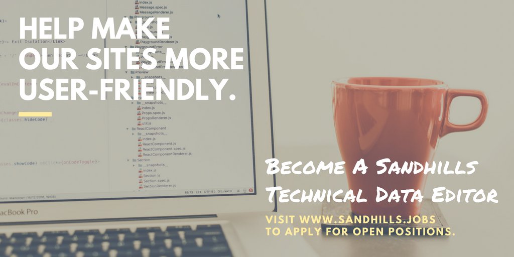 SandhillsCareer's tweet image. Join our team of #dataeditors who set standards for equipment information on our sites. You&apos;ll conduct extensive industry research and review equipment information for our brands. Get details &amp;amp; apply on our site! sandhills.com/careers-and-in… #lnk #lnkjobs