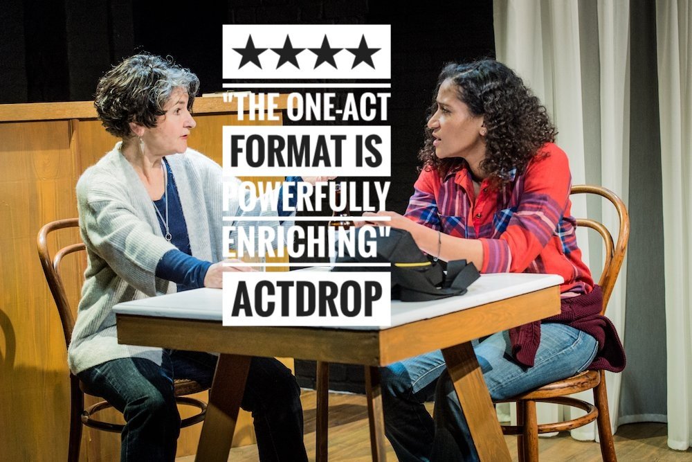 JSTheatre's tweet photo. Today we're bidding a fond farewell to these three brilliant new plays, and three fantastic actors. Thank you to everyone involved in #JSTTomorrow, including all the entrants and our supporters @OberonBooks and the Noël Coward Foundation. Last performance tonight! https://t.co/xB8rwCzHT0