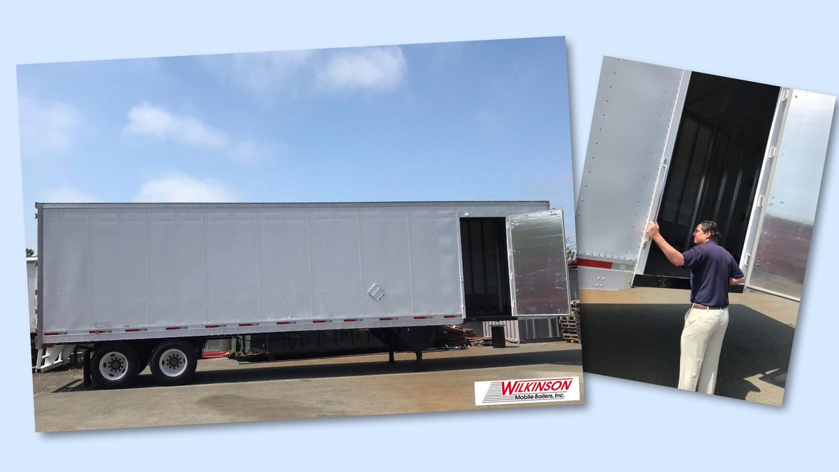 tweet_on_heat's tweet photo. Mobile Boiler upgrade season! Here we are inspecting delivery of one of our new trailers. We are constantly upgrading our fleet to ensure the #safety and #reliability of our trailers. #MobileBoiler #Upgrade https://t.co/B9soidfyMs