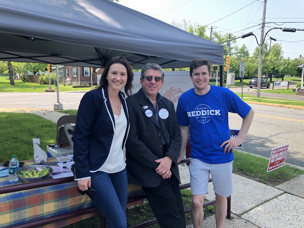 RachelReddick's tweet photo. Delivering apple cider donuts to Wes in Trumbauersville - thanks for working the polls today! #PA01 https://t.co/R4P0v3t5iO