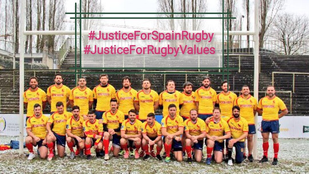 Javi_Tala's tweet photo. Llevemos pancartas a Valencia y Bilbao quejándonos de la resolución...a no, que @WorldRugby ha esperado a que pase todo para poder hacer bien su trabajo y no molestar al Rugby de arriba. INJUSTICIA #JusticeForSpainRugby 
#JusticeForRugbyValues https://t.co/dNj1XTLAtZ