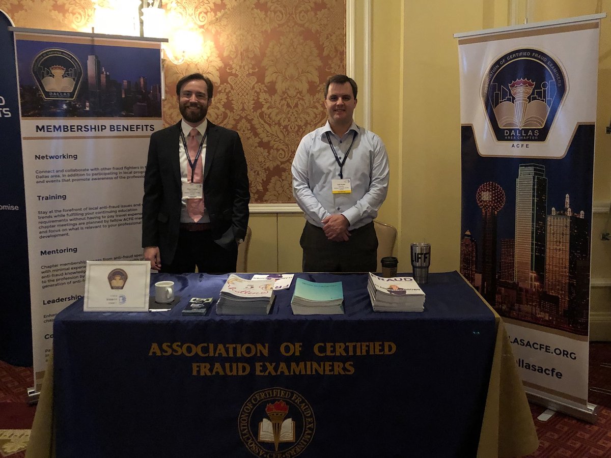 DallasACFE's tweet photo. The Dallas ACFE is talking fraud with attendees at the Cyber Security Summit. Fascinating speakers thus far! #CSSDallas https://t.co/i53YeIGcgQ
