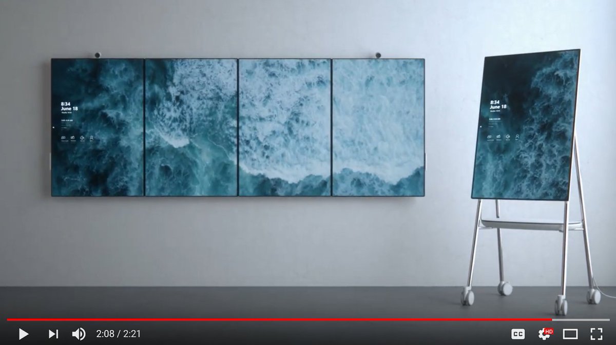 Anne_Michels's tweet photo. Introducing #Microsoft #SurfaceHub2. 
Coming in 2019.
https://t.co/nUlhVwYira https://t.co/levTam73Rf