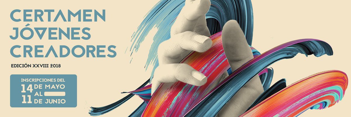 Certamen Jóvenes Creadores Madrid 2018
¿Eres joven, creativo, innovador, tienes talento? 
Cortometraje, Danza y Baile, Música y Micro Teatro, Diseño de moda, Fotografía, Obra plástica e Iniciativa social
bit.ly/2KXAng5