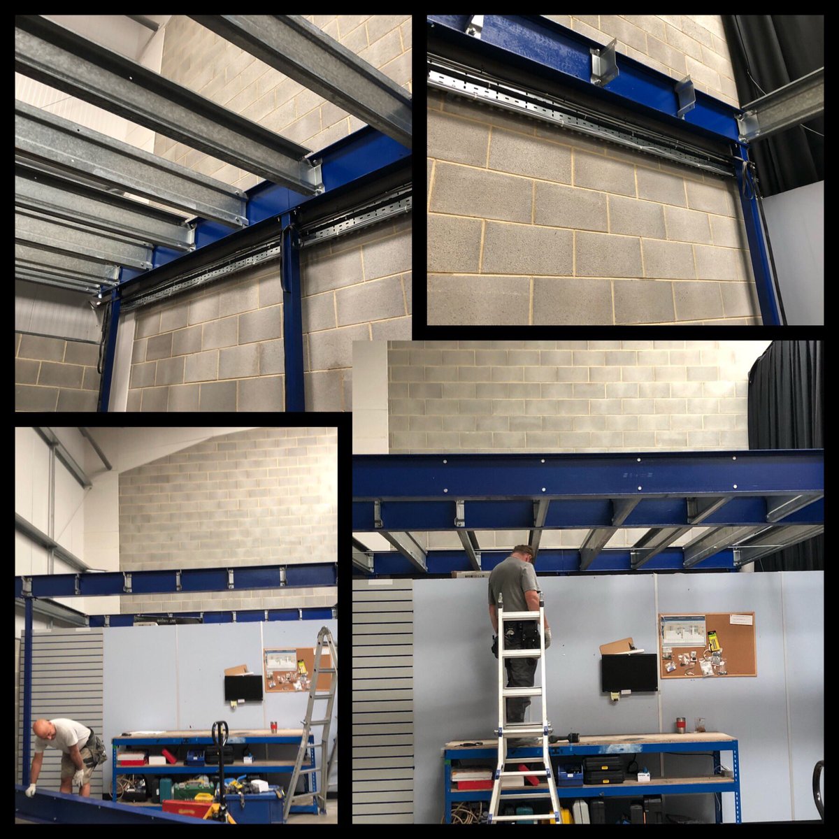 It’s all going on at Fabtronic today #mezzfloor #expansion #warehouse #storage #morespace