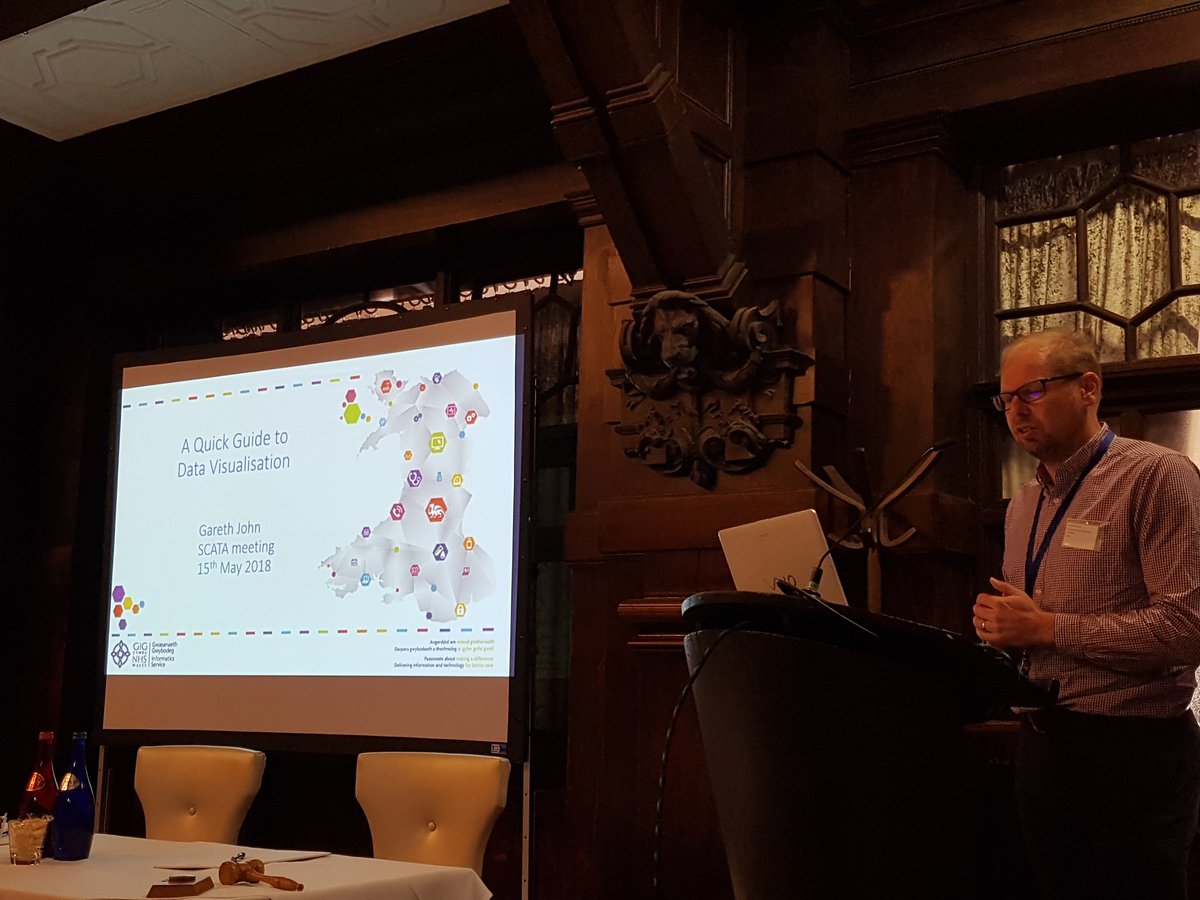 SCATA_ASM's tweet photo. #scata2018 #Datavisualisation Gareth John from @NWISupdates- making #data attractive #analytics #information @scata_uk @SCATA_ASM https://t.co/1TQQZGWWFZ