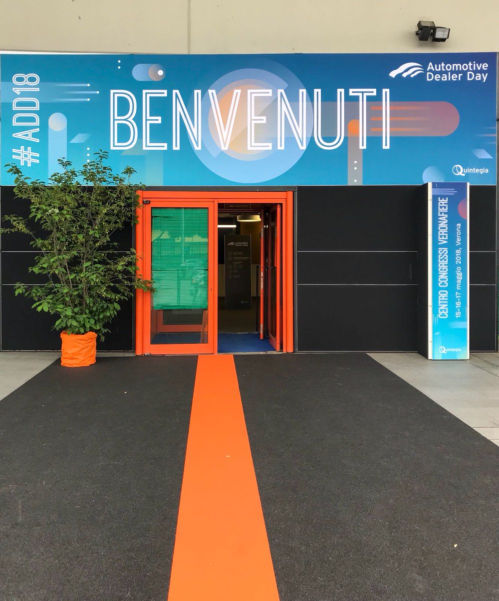 automotivedday's tweet photo. Inizia l'edizione 2018 di Automotive Dealer Day, benvenuti! #ADD2018 https://t.co/WAc1Nivagm