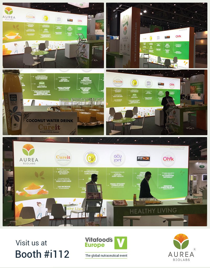 Aurea_Biolabs's tweet photo. #VFE18 we're ready.. hope to see I112 with many visitors
@VitafoodsEurope #Nutraceuticals #Curcumin #Turmeric #NaturalIngredients
#VFE18 #VitafoodsEurope #VFE2018 #ingredients https://t.co/ztZ1seUq2y