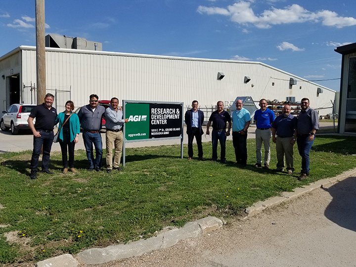 AgGrowthIntl's tweet photo. Meet some of AGI's Latin American team. They spent time in training and touring our Nebraska facilities last week. #teamAGI #innovation #worldclassbrands https://t.co/U7jt72F20i