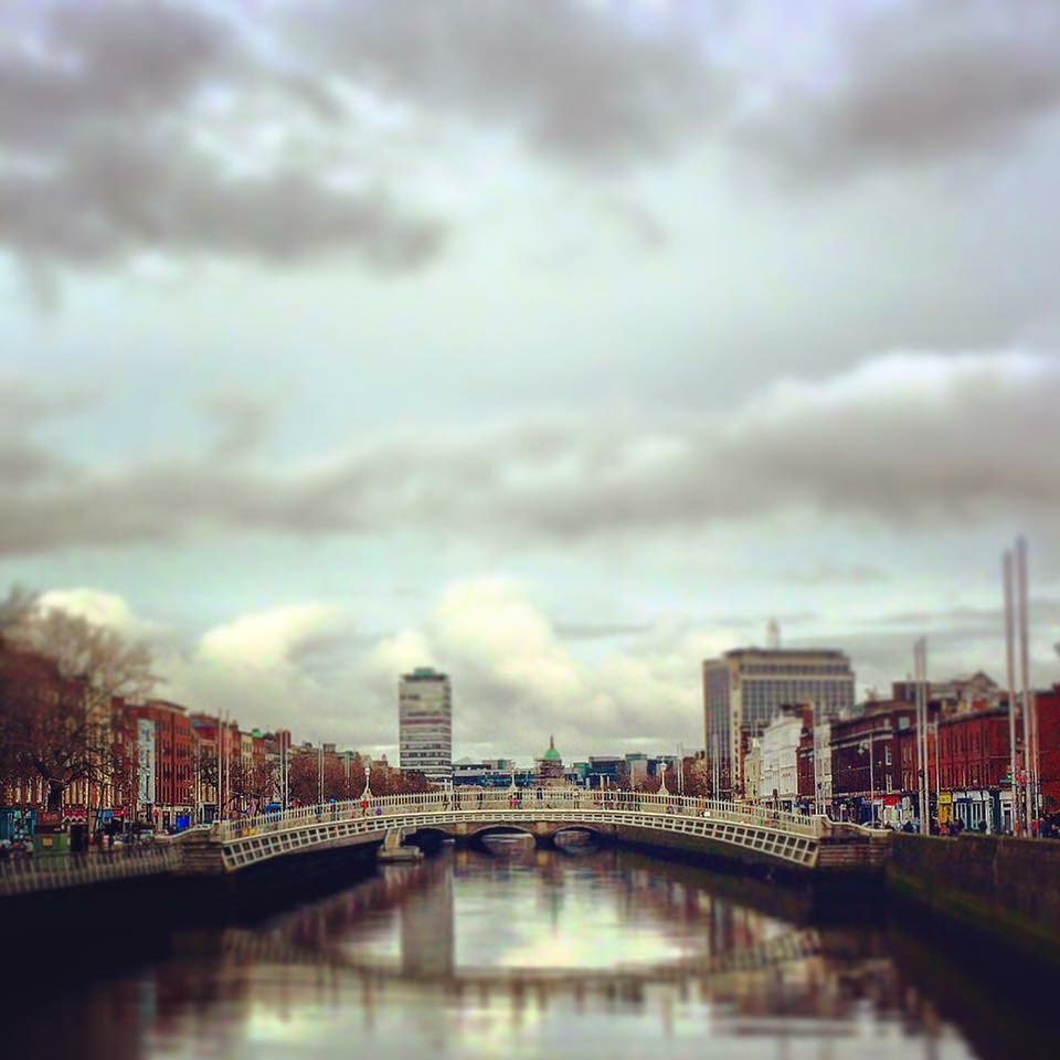 Ha'penny bridge #dublin streching across the #riverliffey for 200 years #history image credit @glasnevinmuseum