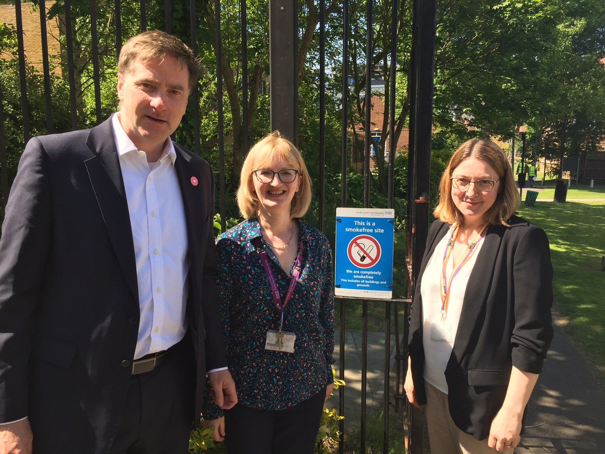 This morning I went to the Maudsley Hospital to hear about their hugely impressive smokefree policy work. Many congratulations for the leadership you've all shown. <a href="/MaudsleyNHS/">NHS Maudsley</a>