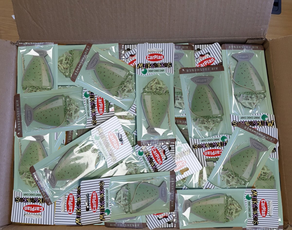 #GIVEAWAY TIME

Today is 1 of our favourites.... #ChocolateChipDay. To share the love, #Follow, #Retweet &amp; DM us with your address &amp; we'll send you a delicious CarPlan Mint Choc Chip Air Freshener! #EveryonesAWinner
Ends 16/5 9am 🕘
UK Only 🇬🇧
#Competition #Win #TuesdayThoughts