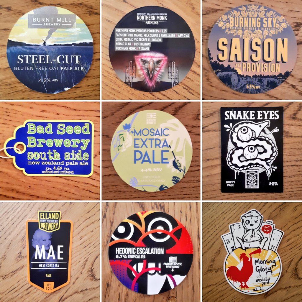 ArcadiaLeeds's tweet photo. All on the bar now if you fancy escaping the sun π»π»π»
#TuesdayMotivation #beer #saison #ipa #paleale #stout #headingley #timeforatavern #keepcool #airconditioning https://t.co/FqUOsDWU6m