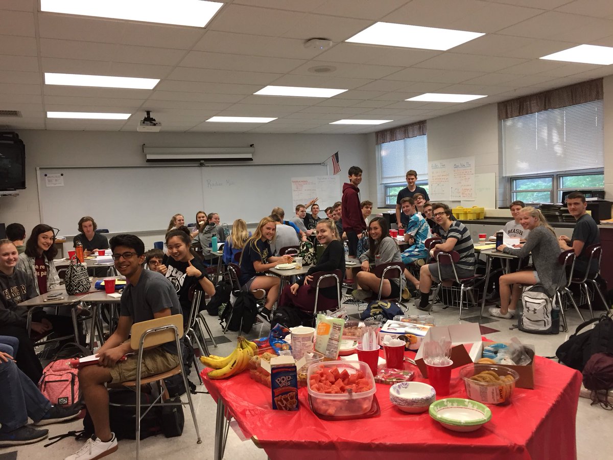 GonderRenee's tweet photo. AP Calculus breakfast 2018. You worked hard all year. Good luck today on your exam!#masdproud #masdmath #apcalc #letsdothis https://t.co/gyg0FzvptR