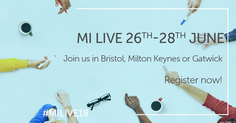 MI_Holdings's tweet photo. We're in #bristol, #miltonkeynes and #gatwick in June for our MI Live events. Contact us to find out more https://t.co/kfGsWAMZ6j #MILIVE18 #advisers #experiencemi https://t.co/6N4ZBEUK9A