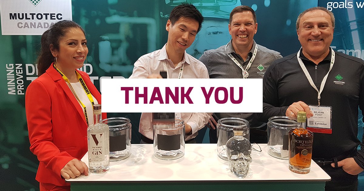 MultotecCanada's tweet photo. It was a pleasure to meet you at #CIMBC18. If you have any questions, you can contact us at our offices located all across Canada. @CIMorg #Mining #Tradeshow https://t.co/btjXJs2rlL