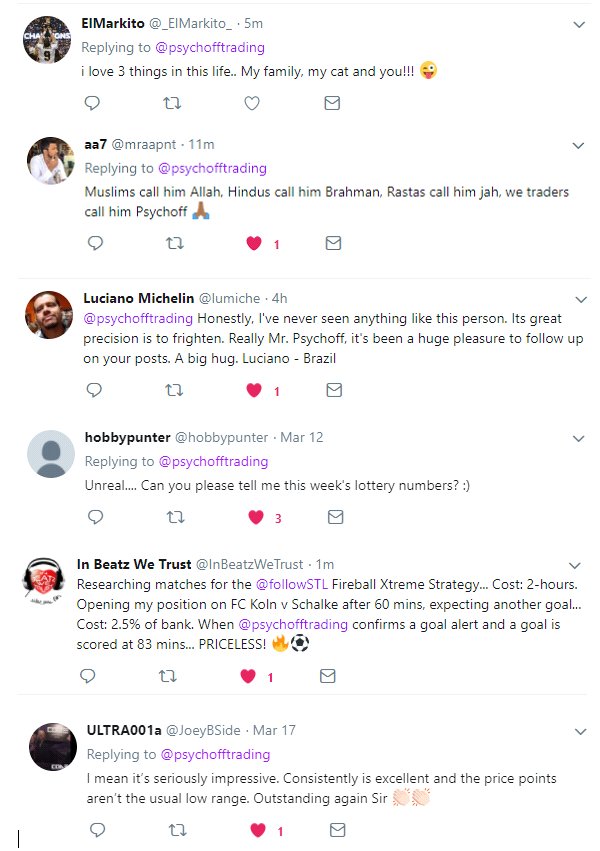 psychofftrading's tweet photo. ❤️🧡💛Best mentions so far -part 4-💚💙💜A huge thank you for @_ElMarkito_ @mraapnt @hobbypunter @InBeatzWeTrust @JoeyBSide and Luciano Michelin for their nice comments! https://t.co/FDyuwJvLX5