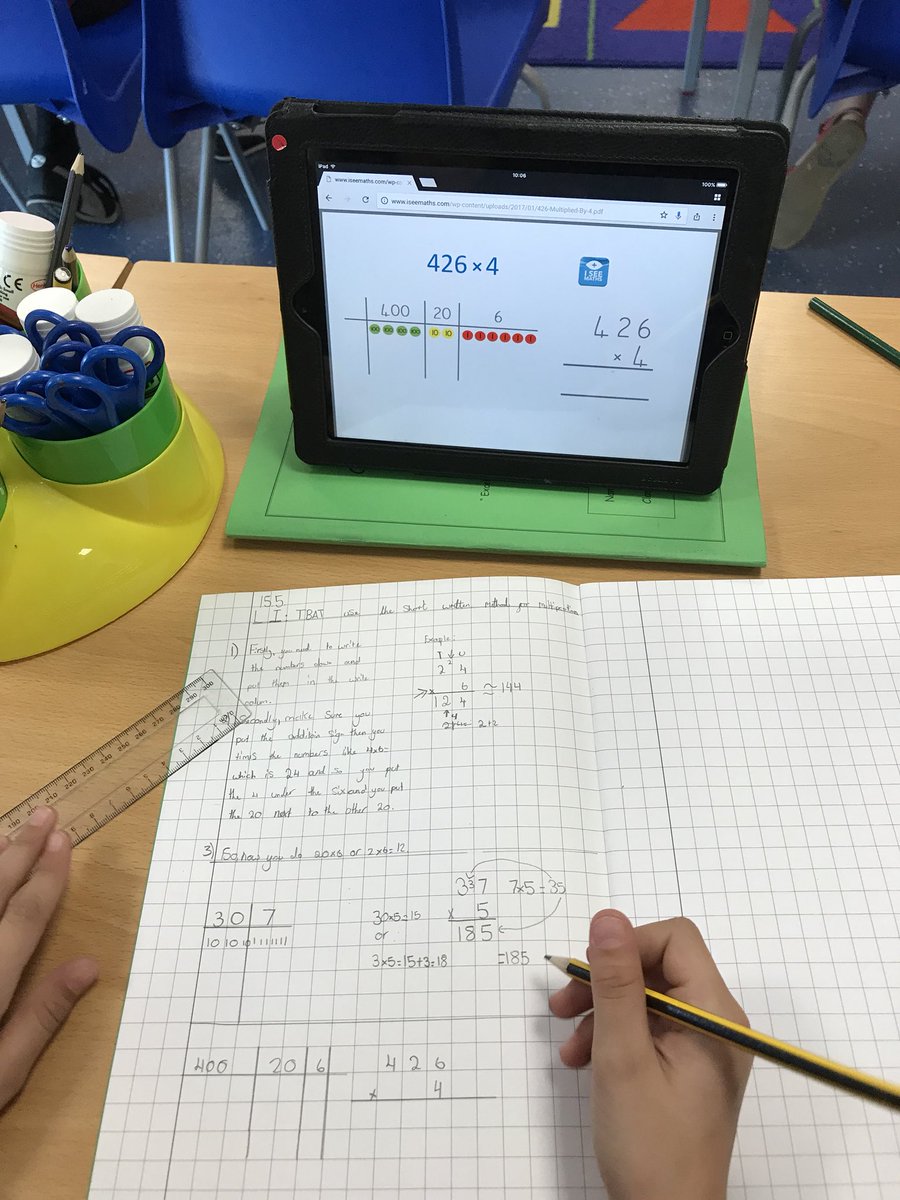 JStainerMaths's tweet photo. Year 5 were superstars today when trialling the iseemaths flipbooks today to recap short multiplication - some children wrote out the steps, some used it to check their answers - and all found it so useful! Thank you @gareth_metcalfe https://t.co/vR2sPh7d9R