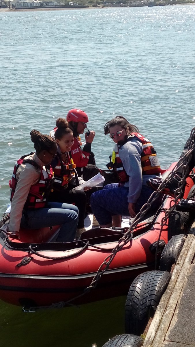 A small group of UoP second year nursing students off into Langstone Harbour for #SimEx2018.  #RealOpportunities