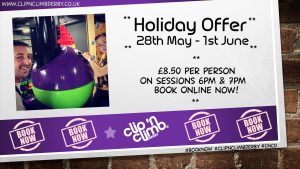 clipnclimbderby's tweet photo. SCHOOL HOLIDAY OFFER
Only £8.50 Per Person To Book Please Visit Our Website On: https://t.co/sHVMw2hUbb #BookOnlineNow #ClipnClimbDerby #Climbing #LeapOfFaith #FreeParking #SoftPlay #FunForAllAges #FamilyTime #PeakTimes #OffPeakTimes #ToddlerSessions https://t.co/QO5RkwRVob https://t.co/cJlTOms1Ye