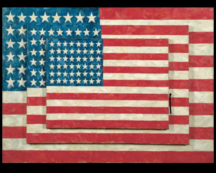 Happy Birthday Jasper Johns, born May 15, 1930. Three Flags - 1958. 