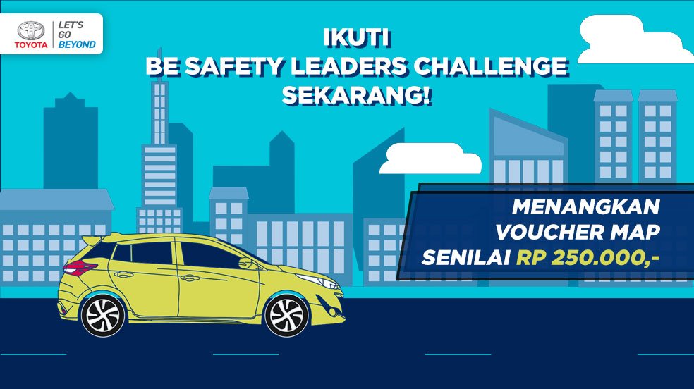 ToyotaID's tweet photo. #BeSafetyLeader Challenge! Belajar keamanan dan keselamatan berkendara sekaligus bisa menangkan hadiah voucher belanja senilai Rp 250.000! Klik link ini untuk mulai main https://t.co/de30xHexl5 #Toyota https://t.co/ISjsqf5wAm
