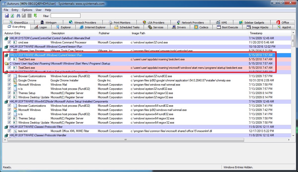 HuntressLabs's tweet photo. NjRAT Lime Edition 0.8.0 allows actors to build malware with Run Key &amp; Startup Directory based #footholds. The persistence feature uses a Scheduled Task that spawns ever minute to ensure a terminated process is immediately relaunched. #malware https://t.co/Mtt7dW7e3W