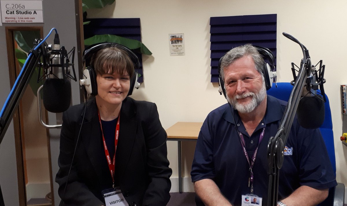 Great picture of <a href="/LawfrankBL/">Laura Franklin</a> with <a href="/thisisthecat/">Not The Cat</a> station director Chris Cadman this morning as she prepared for an interview with Des Machin for the CAT Radio Business show. To hear Laura’s tips on how to prepare for #GDPR , tune in to 107.9FM  from 2pm this Thursday.