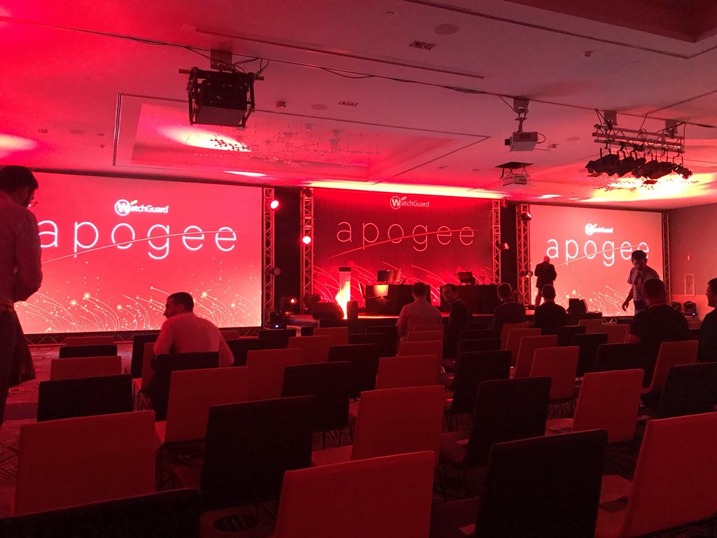 CarlMcDade's tweet photo. Excited to get #Apogee2018 started @watchguard https://t.co/IhKCLZNTs4
