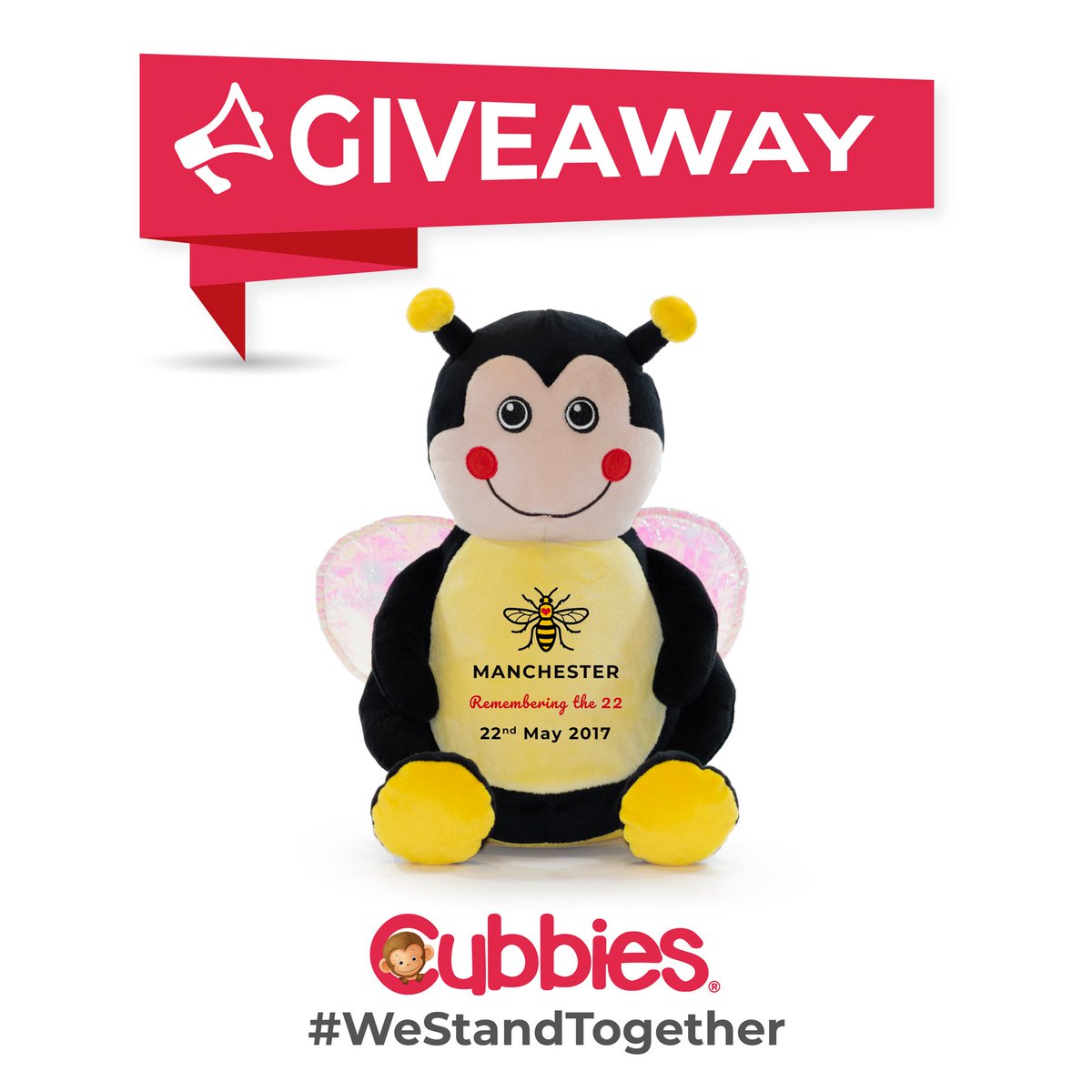 Head on over to the Cubbies website to take part in our #ManchesterCubbies giveaway 🐝❤️
 
#WeStandTogether #Manchester22 #DontLookBackInAnger #welovemanchester #giveaway #ManchesterBee
 
Mainland UK only.

cubbies.co/competitions/m…