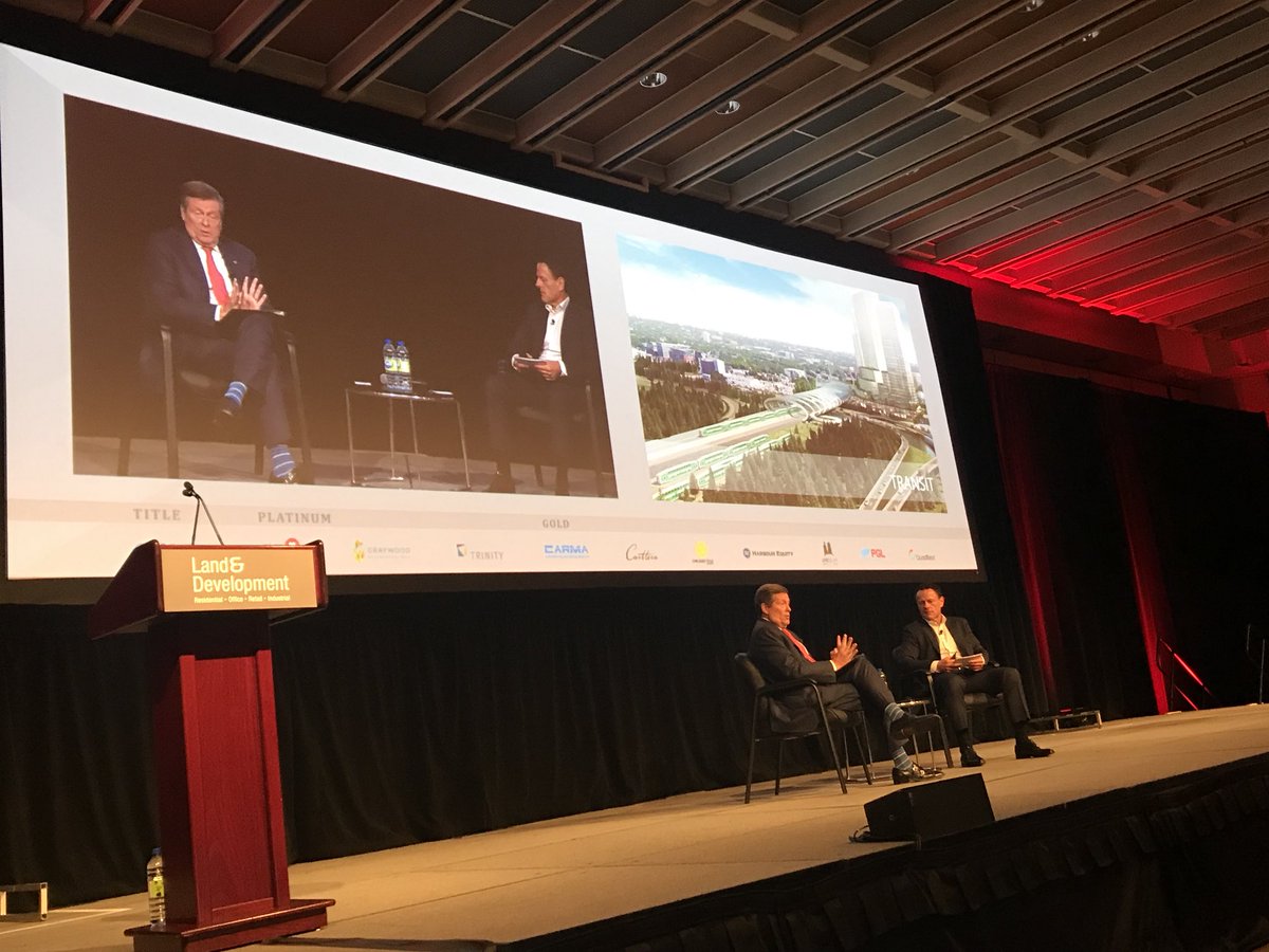 Land and Development 2018 conference is underway. Our Very own Rob Spanier and <a href="/jen_keesmaat/">Jennifer Keesmaat</a> co-chairing the day. #land18