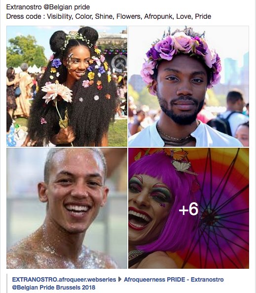Cinekeya's tweet photo. Be with Extranostro @Belgianpride #Afroqueerness pride. Osez la couleur ! 19/05 Bx https://t.co/F8l1LjJMoZ
