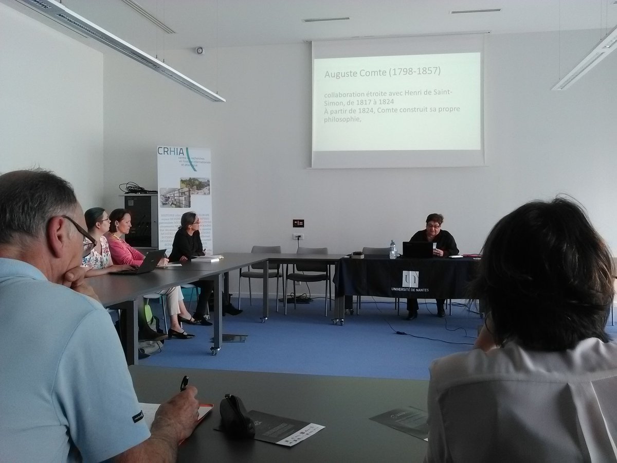 CRHIA_NantesLR's tweet photo. Conférence "Le projet #européen #positiviste" par Annie Petit en cours @MSHAngeGuepin @UnivNantes https://t.co/3KLs8TmgGJ