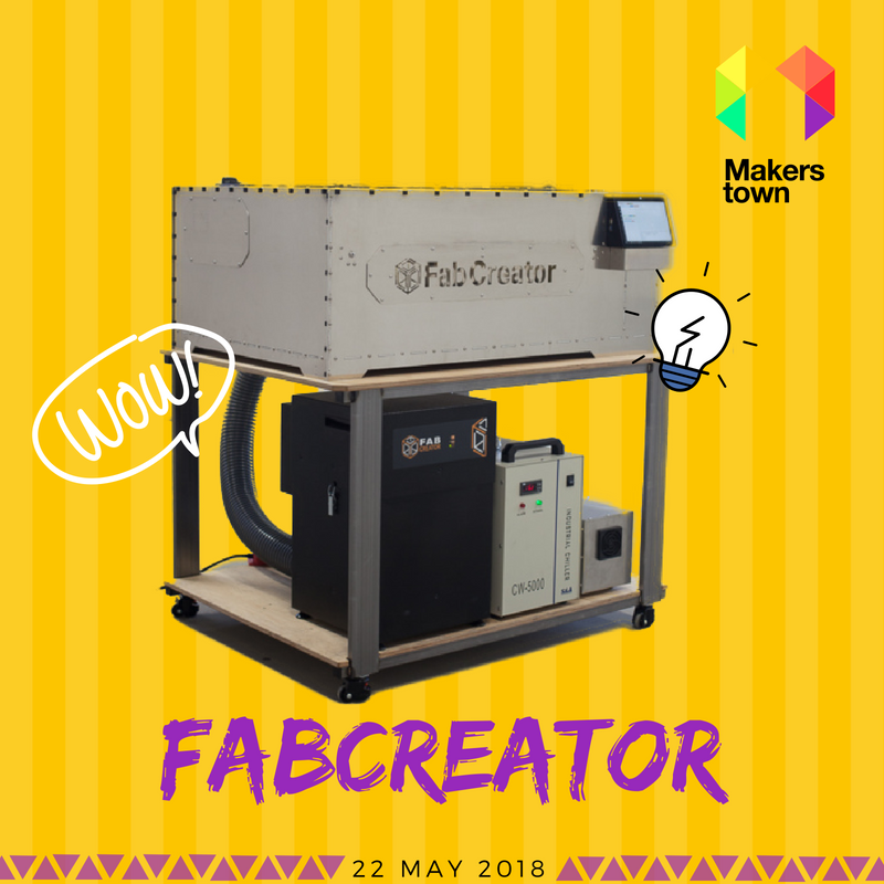 ThinkYoungNGO's tweet photo. The #FabKit is the perfect tool for small-scale manufacturing. Built to industrial quality it can cut through paper, wood, textiles and even engrave glass, ceramic, and much more. See it in action at #Makerstown! https://t.co/040KiMVuN6
#MakerRevolution #innovation @FabCreator https://t.co/7ol9ao7eVO