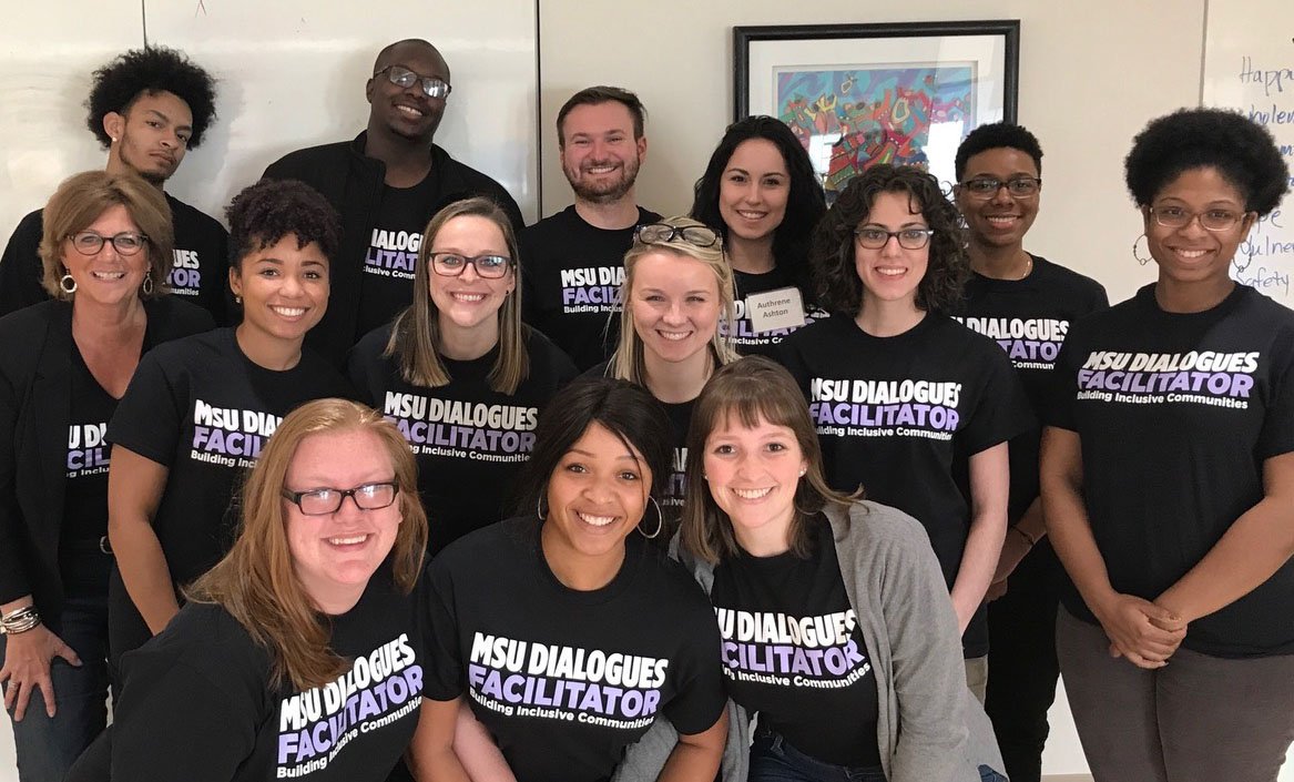 MSUInclusion's tweet photo. #MSU students: There's still time to sign up to participate in or help facilitate #MSUDialogues, a series of discussions and activities on race and difference set for Fall 2018. Space is limited. Go to https://t.co/jSV2cihuWD to sign up. #InclusiveMSU https://t.co/g8tjrKmDFU