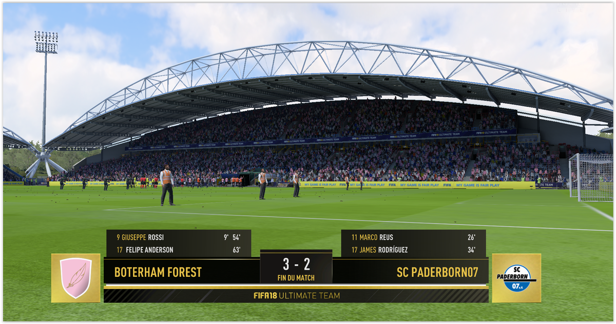 Ultrassaint's tweet photo. @EA_FIFA_France #Débordement à #Craindre dans #Fifa18 👀
La #Sécurité #FUT déployée pour #Contenir les #Hooligans #Allemands parqués dans le stade du #BoterhamForest après leur courte #Défaite https://t.co/5V9e5fFFDS