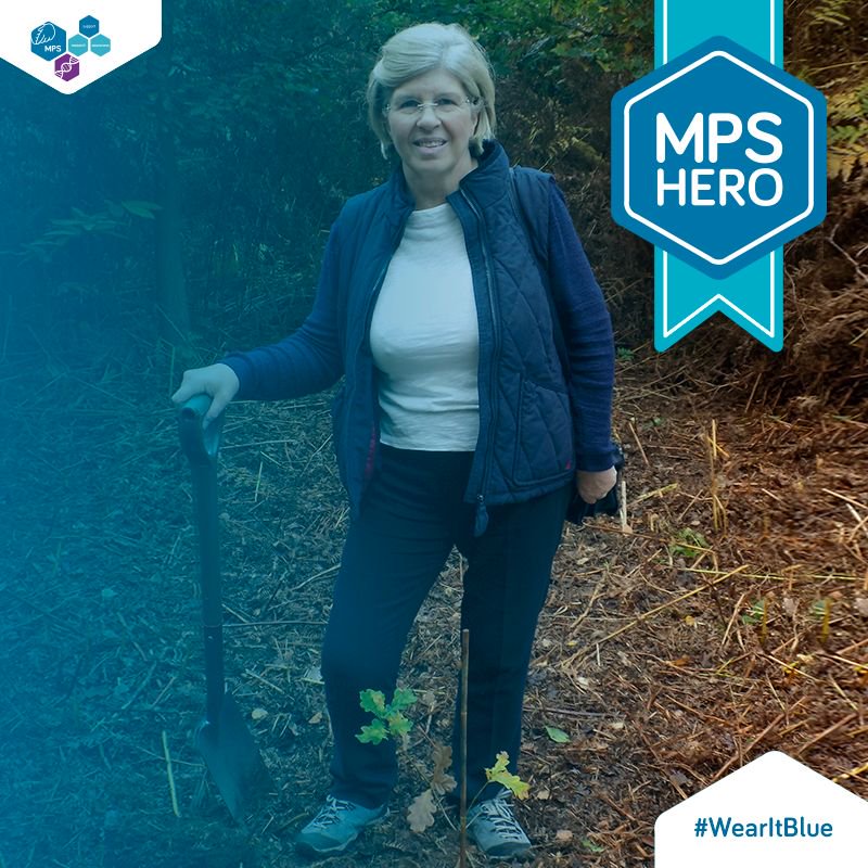 MPSSocietyUK's tweet photo. Today is #MPSday and we’re celebrating our MPS heroes. Without a doubt, our ultimate MPS hero is Christine Lavery, a formidable lady who dedicated her life to improving the knowledge, advocacy support and clinical outlook for patients with MPS. #MyMPSHero is Christine Lavery https://t.co/Sp0KiY6xHH