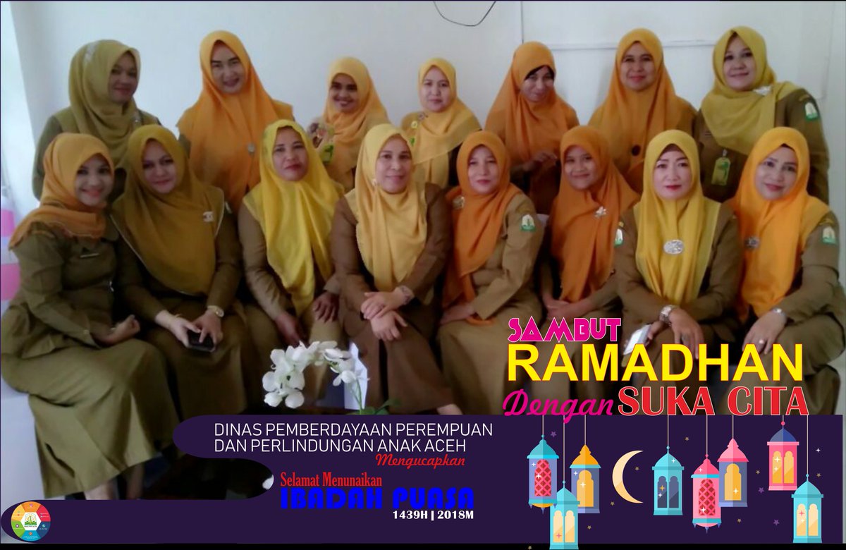 DPPPA_ACEH's tweet photo. Dinas Pemberdayaan Perempuan dan Perlindungan Anak Aceh mengucapkan selamat Menjalankan Ibadah Puasa 1439|2018 

Bersihkan diri, Sucikan Hati dibulan penuh berkah, bulan penuh rahmad dan bulan penuh ampunan :https://t.co/7f8QXOjzfY https://t.co/ArCUF5KXhY