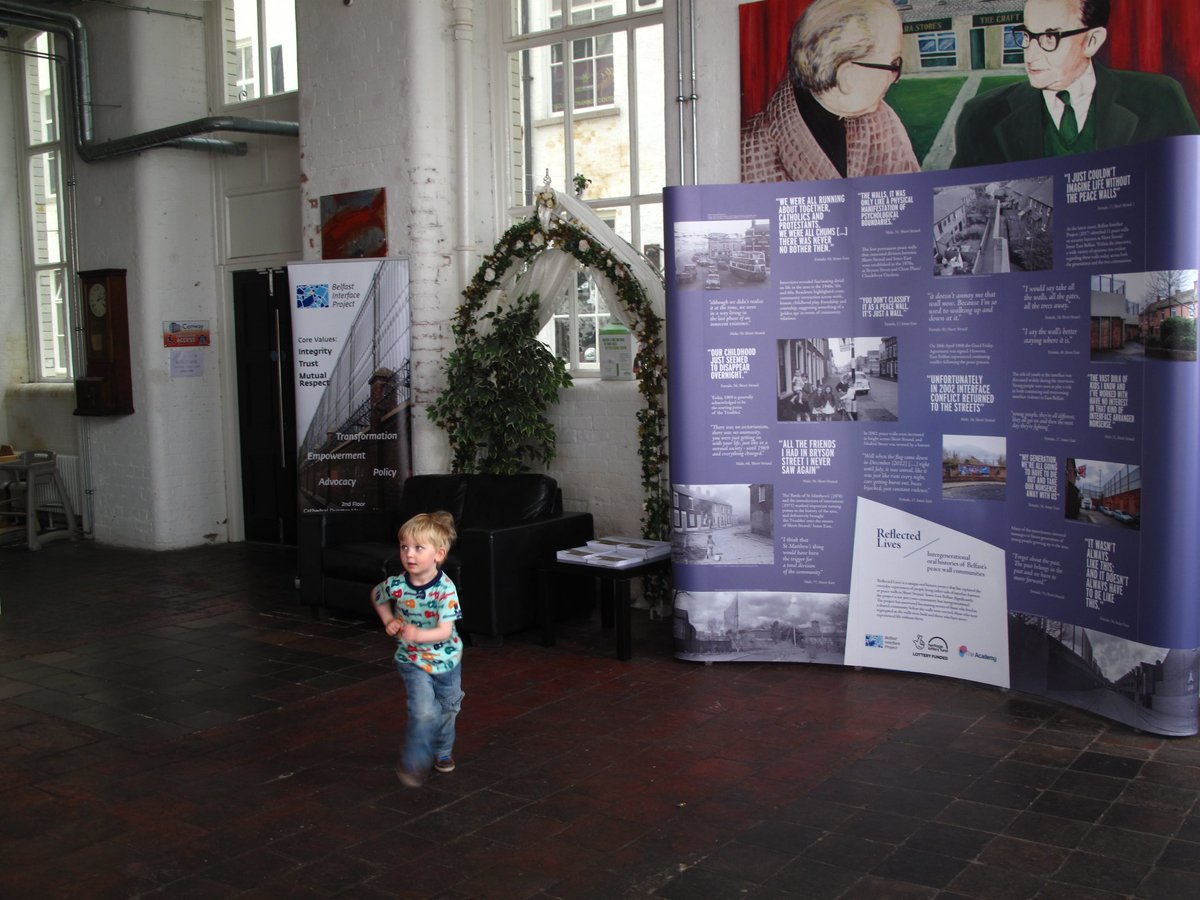 BIP_Interfaces's tweet photo. Our oral history publication and exhibition 'Reflected Lives  continues it's journey throughout Belfast, viewing currently available at Conway Mill #interfaces @HLFNI @NI_CRC https://t.co/dsT0l0x5He