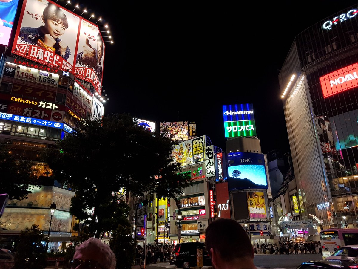 Tokyo night ..so many people in Sibuya...