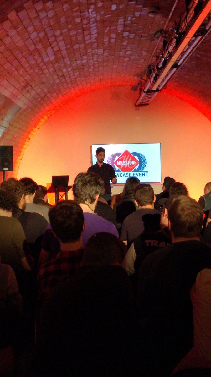 MilestoneItaly's tweet photo. #MilestoneShowcase is on! Today we're in London presenting our new games #MotoGPvideogame and #MXGPRO. We're having a lot of fun and people are loving the games ;) https://t.co/ePxJQk34jL