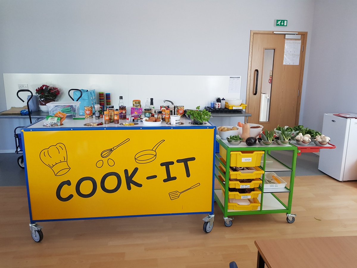 idealforall's tweet photo. All set and ready to go for our family ready steady cook off at The Priory Primary School for @SandwellMMM https://t.co/Hr2lntljx7