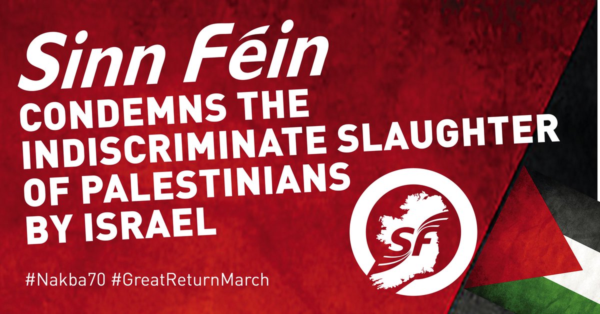 sinnfeinireland's tweet photo. The Oireachtas has agreed to our request to a minute's silence for those murdered in Gaza yesterday. 

Now we need to act in solidarity with the Palestinian people. 

Expel the Israeli ambassador and recognise the state of Palestine. #Nakba70 #GreatReturnMarch https://t.co/Pw5zZq4U5o
