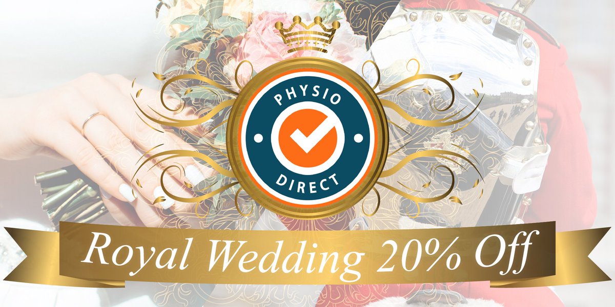 PhysioDirectUK's tweet photo. PhysioDirect is celebrating the Royal Wedding by giving our customers 20% off our gift vouchers!

Visit https://t.co/n5nZEqiS0M and use code Royal20. Expires 20/05/2018. https://t.co/bPLaW15s4T