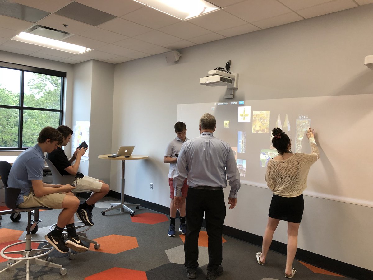 swelton3's tweet photo. Mr. Garrison’s AP World History using Nureva Span Wall to create an digital timeline for exam review #PDSchargers https://t.co/rnvajF8Z0K
