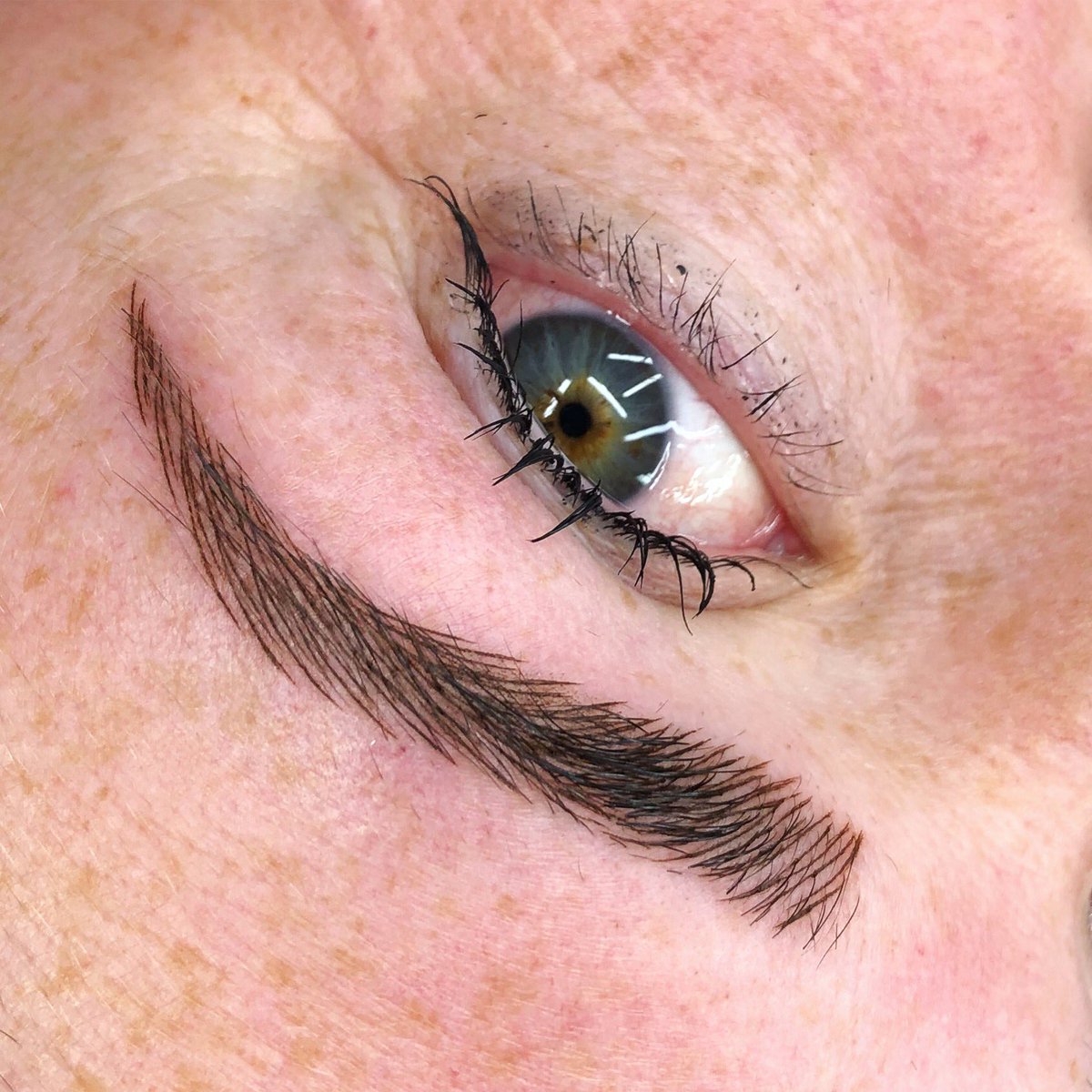 Loving this close up of Nina’s microblading!Coming soon! HENNA BROWS #freshbrowfriday #brows #brow #nomakeup #makeuptutorial #designandrefine  #makeupbrushes #makeupori #makeupart #makeuptalk #makeuplove #makeuplook #makeuptransformation#makeupgeek #makeupguru #makeuptips#eyebrow