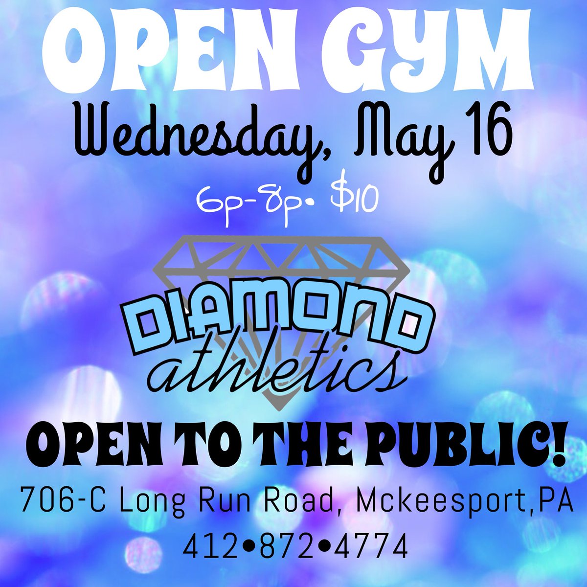 Diamondathpgh's tweet photo. ❗️Open gym tomorrow, Anyone is welcomed❗️ https://t.co/h3pKNUmxHI