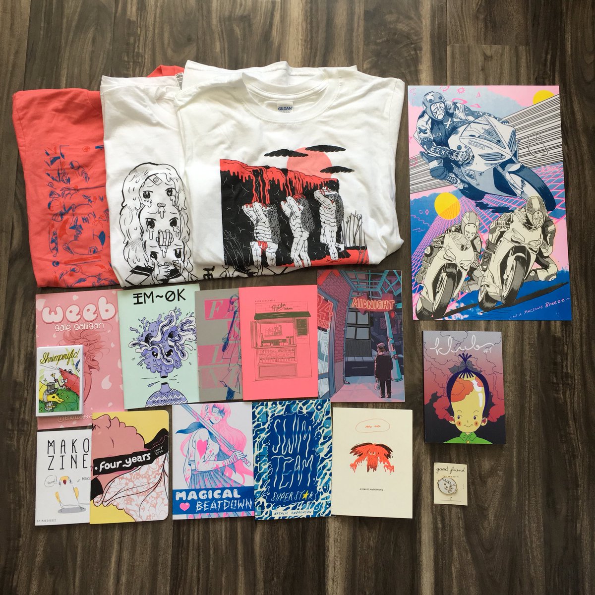 thaikimi's tweet photo. thanks for the sick loot #tcaf2018 #tcaf !!! so inspired to create now https://t.co/QcuPTs3r2I