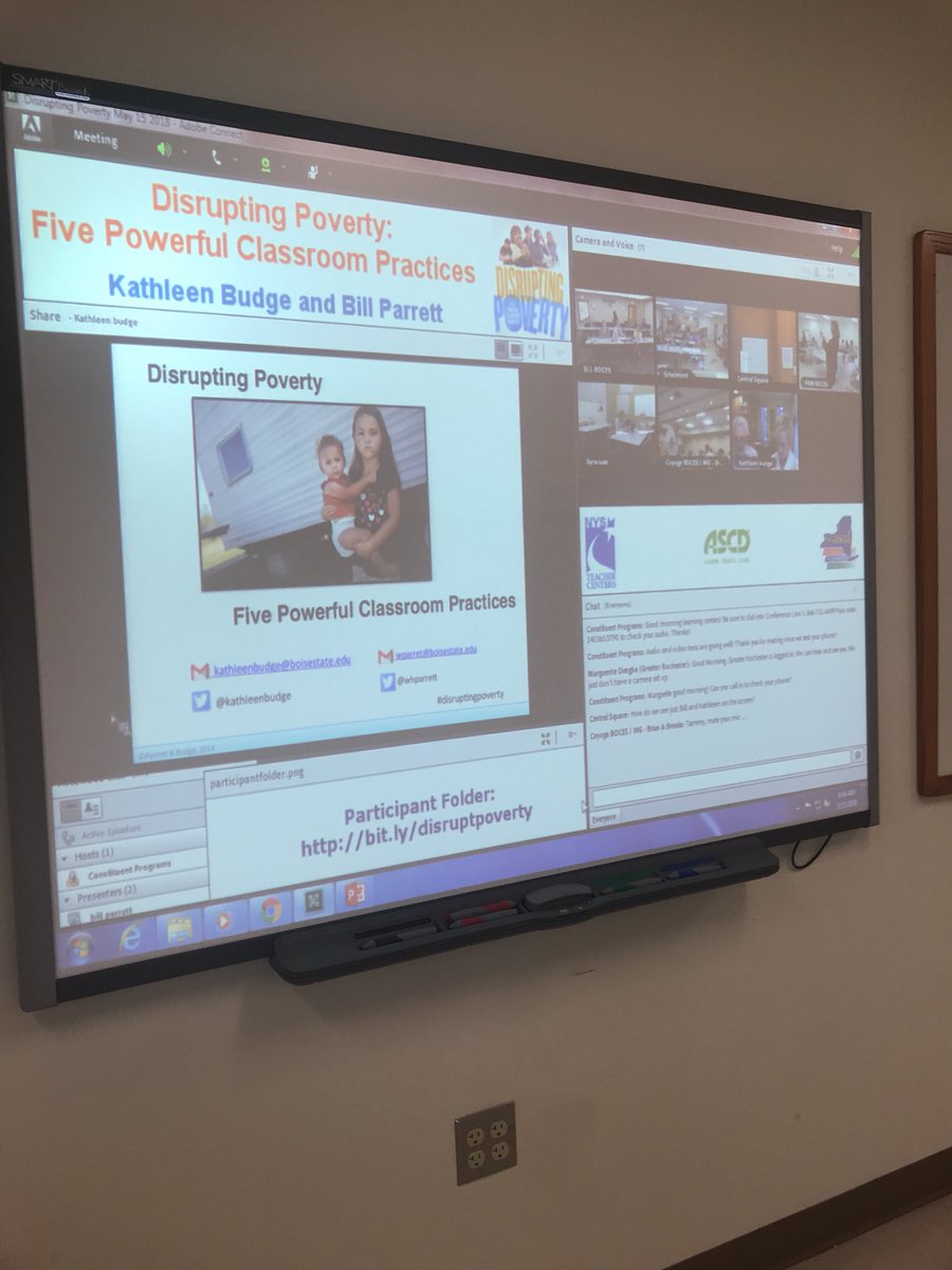 hrtcsm's tweet photo. Disrupting Poverty Day 1 with @KathleenBudge and @whparrett with @ASCD in the Elm room of @pnwboces https://t.co/PTiQh68cjG